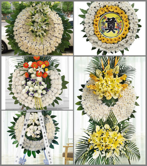 山东济宁金乡县胡集镇仇寺村花圈速递